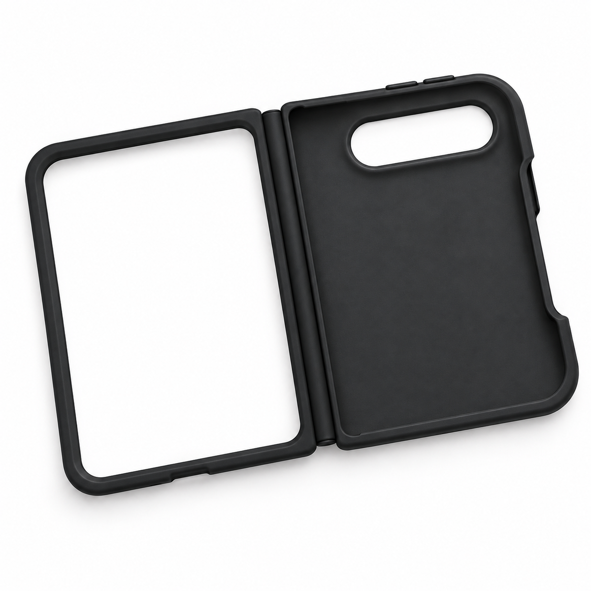 Foldable Case for iPhone Duo with Connected Front Frame and Rear Cover