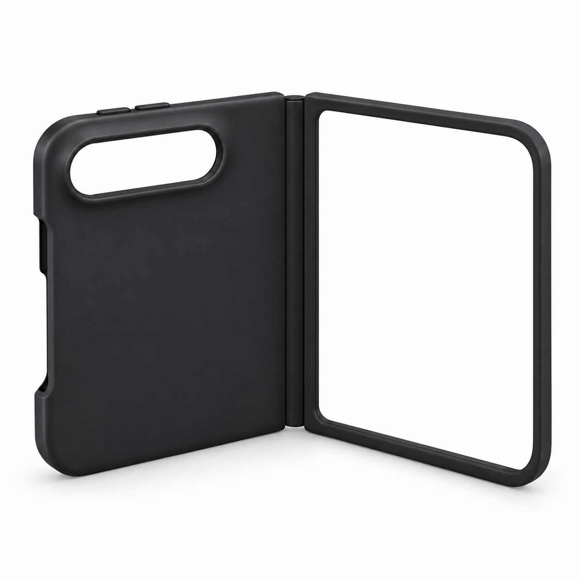 Foldable Case for iPhone Duo with Connected Front Frame and Rear Cover