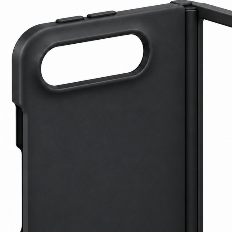 Foldable Case for iPhone Duo with Connected Front Frame and Rear Cover